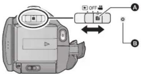 PANASONIC Palmcorder HDC-SD9 - ■ Inserción de la batería - 2