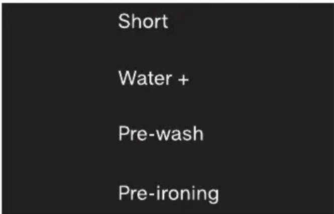 Short Water + Pre-wash Pre-ironing