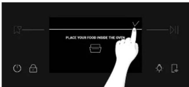PLACE YOUR FOOD INSIDE THE OVEN