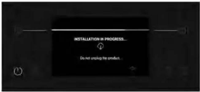 INSTALLATION IN PROGRESS... Do not unup the product...