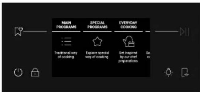 graph LR A["MAIN PROGRAMS"] --> B["Traditional way of cooking"] C["SPECIAL PROGRAMS"] --> D["Explore special way of cooking"] E["EVERYDAY COOKING"] --> F["Get inspired by our chef preparations."]
