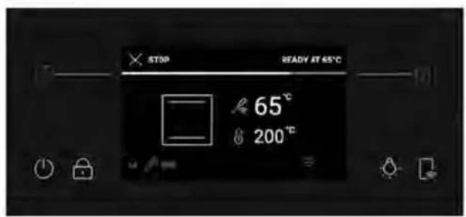 STOP READY AT 65°C 65°C 200°C