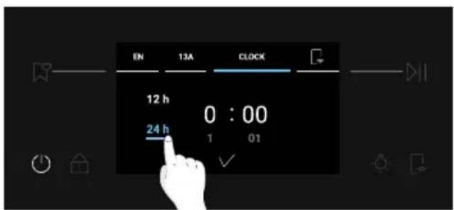 EN 13A CLOCK 12 h 0:00 24 h 1 01