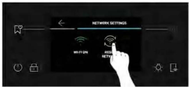 NETWORK SETTINGS Wi-Fi ON RESET NETWORK