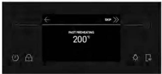 FAST PREHEATING 200°C
