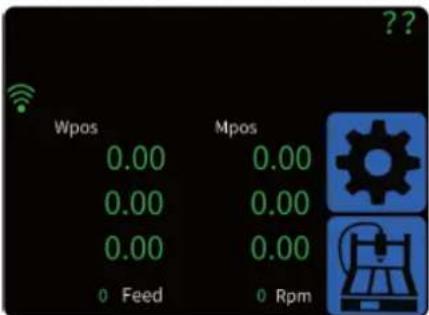 Wpos 0.00 0.00 0.00 0.00 0 Posuv Mpos 0.00 0.00 0.00 0 Otáčky