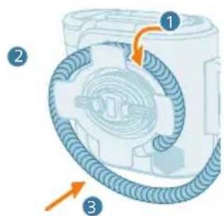 PHILIPS 3000 Series XW3192 - Almacenamiento del cable de alimentación, la manguera y la boquilla - 4