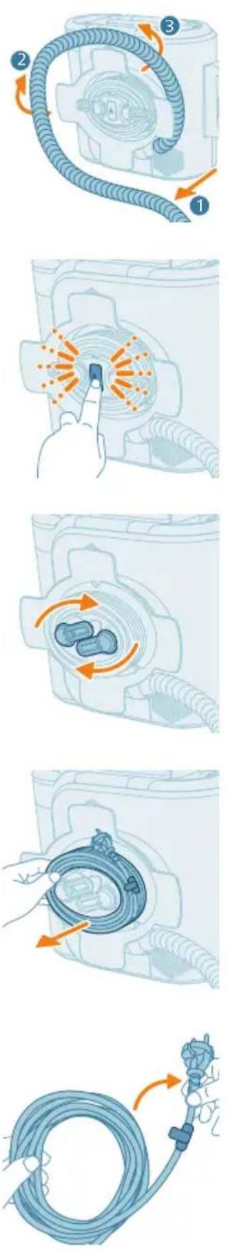 Illustration of a plug inserted into a wall socket with an arrow indicating direction (no text or symbols)