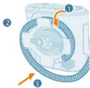 PHILIPS 3000 Series XW3192 - Toitekaabli, vooliku ja otsaku hoiustamine - 4