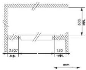 250Z MIN. 150 MIN. 600 mm