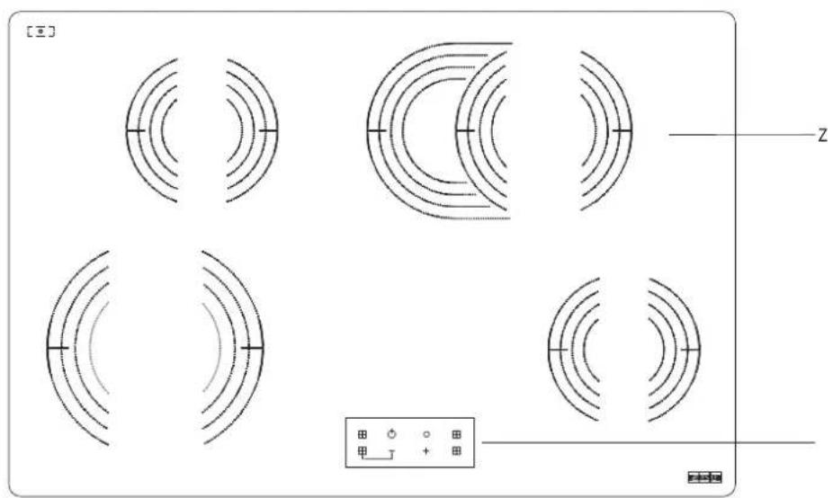 Line drawing of a hand using a paintbrush to lift water from a blank circular object (no text or symbols)