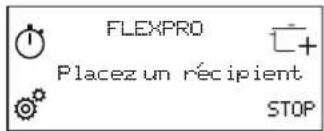 FLEXPRO Placez un récipient STOP