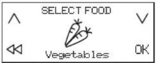 SELECT FOOD Vegetables OK