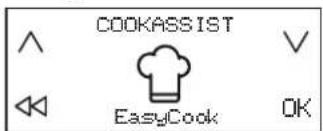 FRANKE FMY 658 I FP BK - Einschalten der Funktion EasyCook: - 1