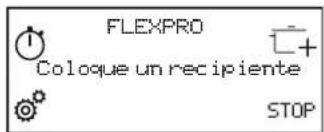 FLEXPRO Coloque un recipiente STOP