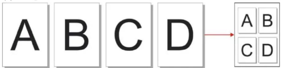 A B C D → A B C D