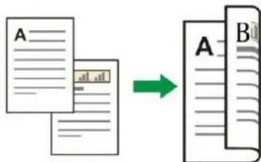 A B
