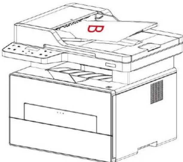 PANTUM BM4200D - Les étapes d'utilisation de manuscrit de photocopie de double face - 3