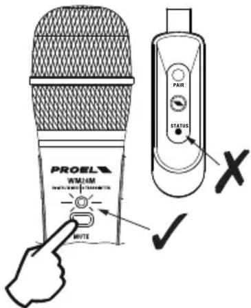 PROEL WM24M NOTE PAIR STATUS X