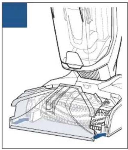 Technical line drawing of a vacuum cleaner assembly (no text or symbols visible)