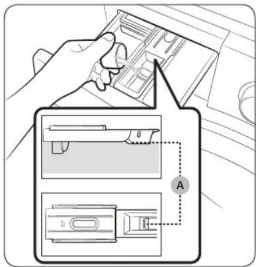 SAMSUNG WW70T4040EE - Dodajanje sredstev za pranje v dozirno posodo - 2
