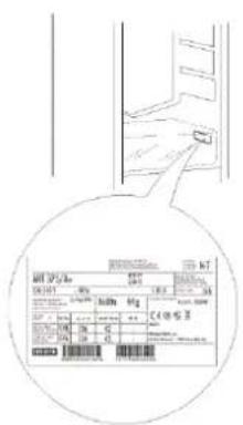 Technical diagram showing a door handle and a barcode with handwritten annotations in Chinese.