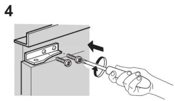 Illustration of a hand using a tool to adjust or install a mechanical component, showing a finger and nut assembly.