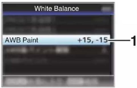 White Balance AWB Paint +15, -15 1