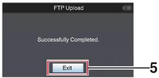 FTP Upload Successfully Completed. Exit 5