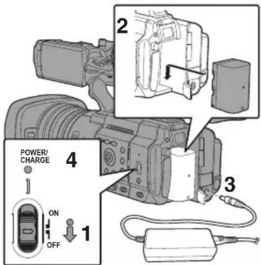 POWER/ CHARGE ON OFF 1 2 3