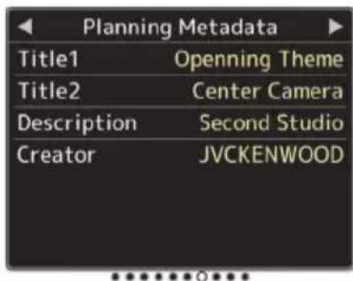 Planning Metadata Title1 Openning Theme Title2 Center Camera Description Second Studio Creator JVCKENWOOD
