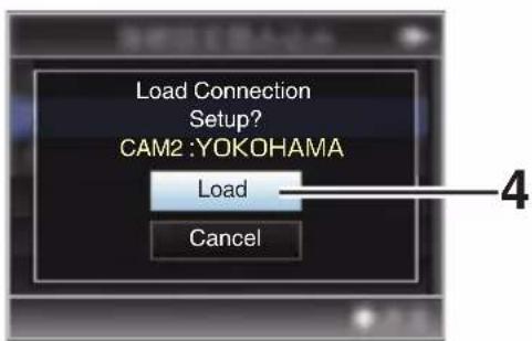 Load Connection Setup? CAM2: YOKOHAMA Load Cancel