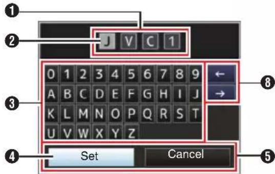 1 2 3 4 Set Cancel 5 6 7 8 9 0 1 2 3 4 5 6 7 8 9 A B C D E F G H I J K L M N O P Q R S T U V W X Y Z ← →