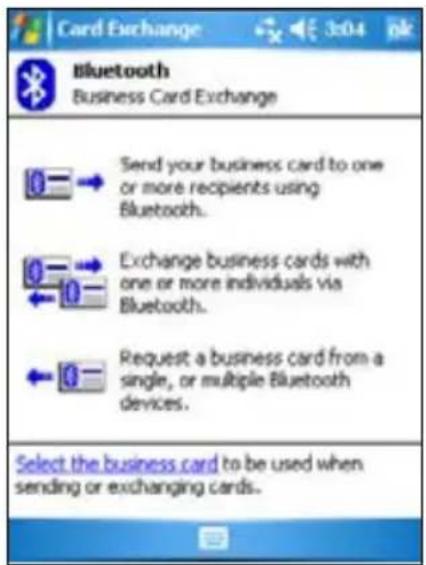 Card Exchange Bluetooth Business Card Exchange Send your business card to one or more recipients using Bluetooth. Exchange business cards with one or more individuals via Bluetooth. Request a business card from a single, or multiple Bluetooth devices. Select the business card to be used when sending…