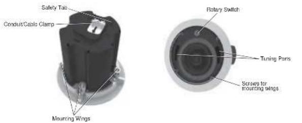 Safety Tab Conduit/Cable Clamp Mounting Wings Rotary Switch Tuning Parts Scraws for Mounting Wings