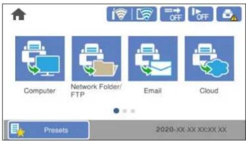 Computer Network Folder/ FTP Email Cloud Presets 2020-XX-XX XXXXX XX