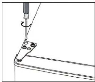 Technical line drawing of a mechanical assembly with a tool and component (no text or symbols)