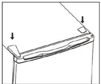 Technical line drawing of a mechanical component with two arrows indicating direction (no text or symbols)