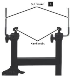Pad mount 8 Hand knobs