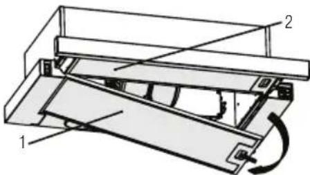 BEKO HNT61310BH - Reiniging van het vetfilter - 1