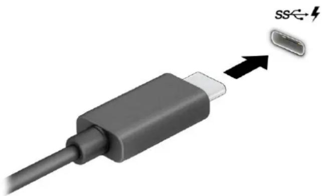 HP EliteBook 820 G2 - Connexion d'un périphérique DisplayPort à l'aide d'un câble USB de type C (certains produits uniquement) - 2