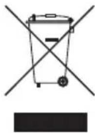 Simple line drawing of a trash bin with two crossed lines and a black rectangle below (no text or symbols)