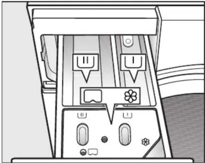Diagram of a computer monitor with labeled buttons and ports (no text or symbols)