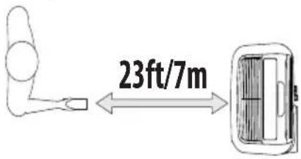 23 pies/7 m