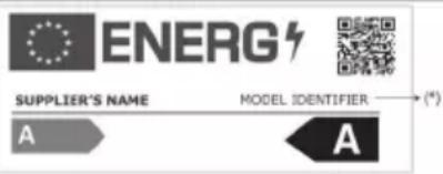 ENERG NAME DES LIEFERANTEN MODELLKENNZEICHNUNG A A (*)