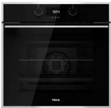 Exterior view of a modern kitchen oven with control knobs and a visible grille (no text or symbols)