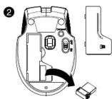Best Buy BE-PKRFCO - Installation des piles de la souris et retrait du récepteur nano - 2