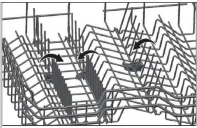 3D wireframe diagram of a structural grid with directional arrows indicating movement or force (no text or symbols)
