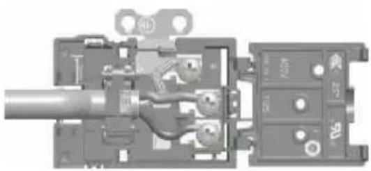 Mechanical assembly diagram showing internal components and housing (no visible text or symbols).