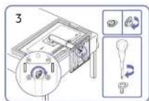 SAMSUNG S27D302GAU - Fixation du socle - 8